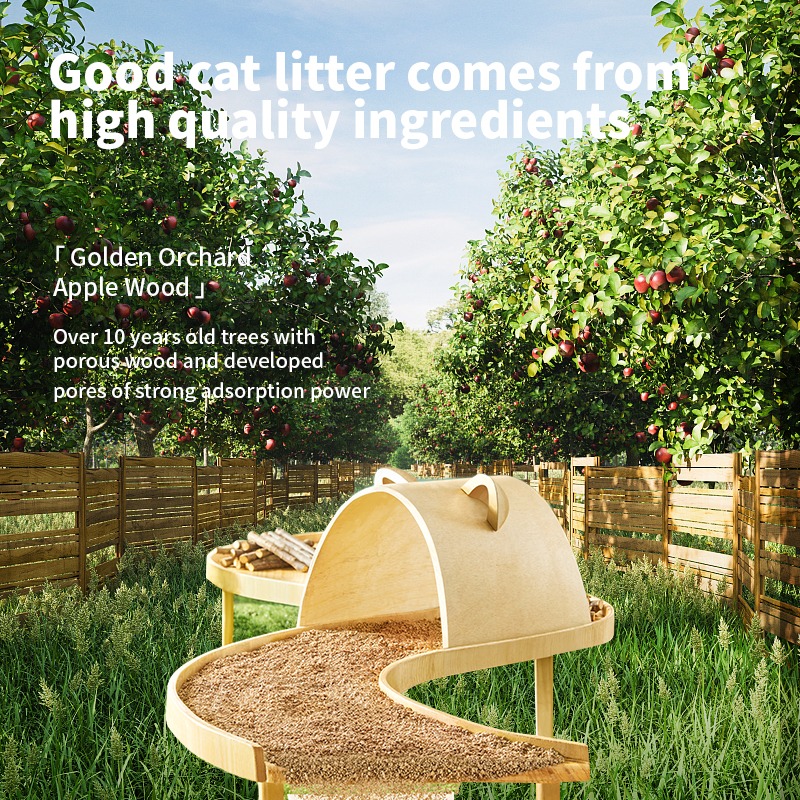 Fukumaru 6L Apple Wood Mixed Tofu Cat Litter (2.7KG) photo 3