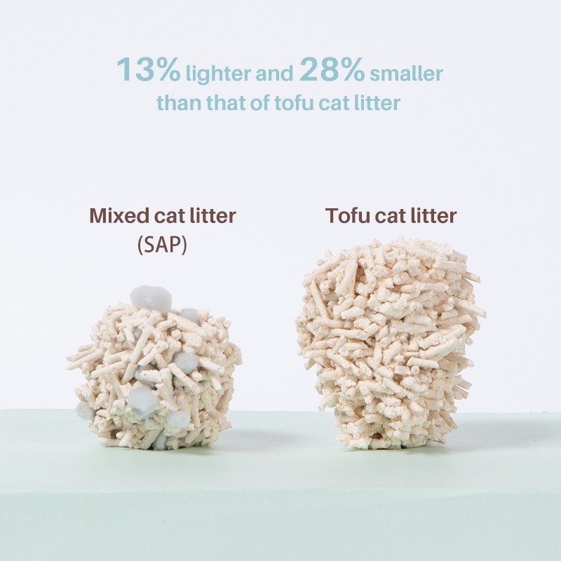 Fukumaru 6L Polymer White Tea Scented Mixed Tofu Cat Litter (2.7KG) photo 3